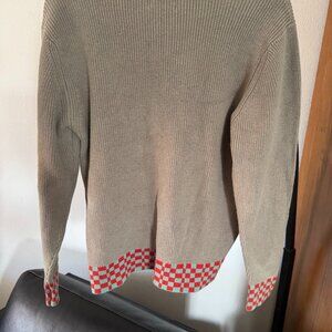 STASSY SIZE SMALL SWEATER KNIT MOCHA LONG SLEEVE